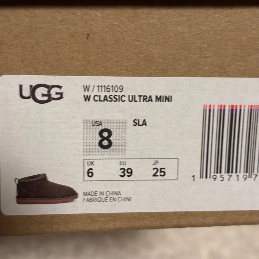 Like New!! UGG Dark Gray Classc Ultra Mini - Picture 5 of 6